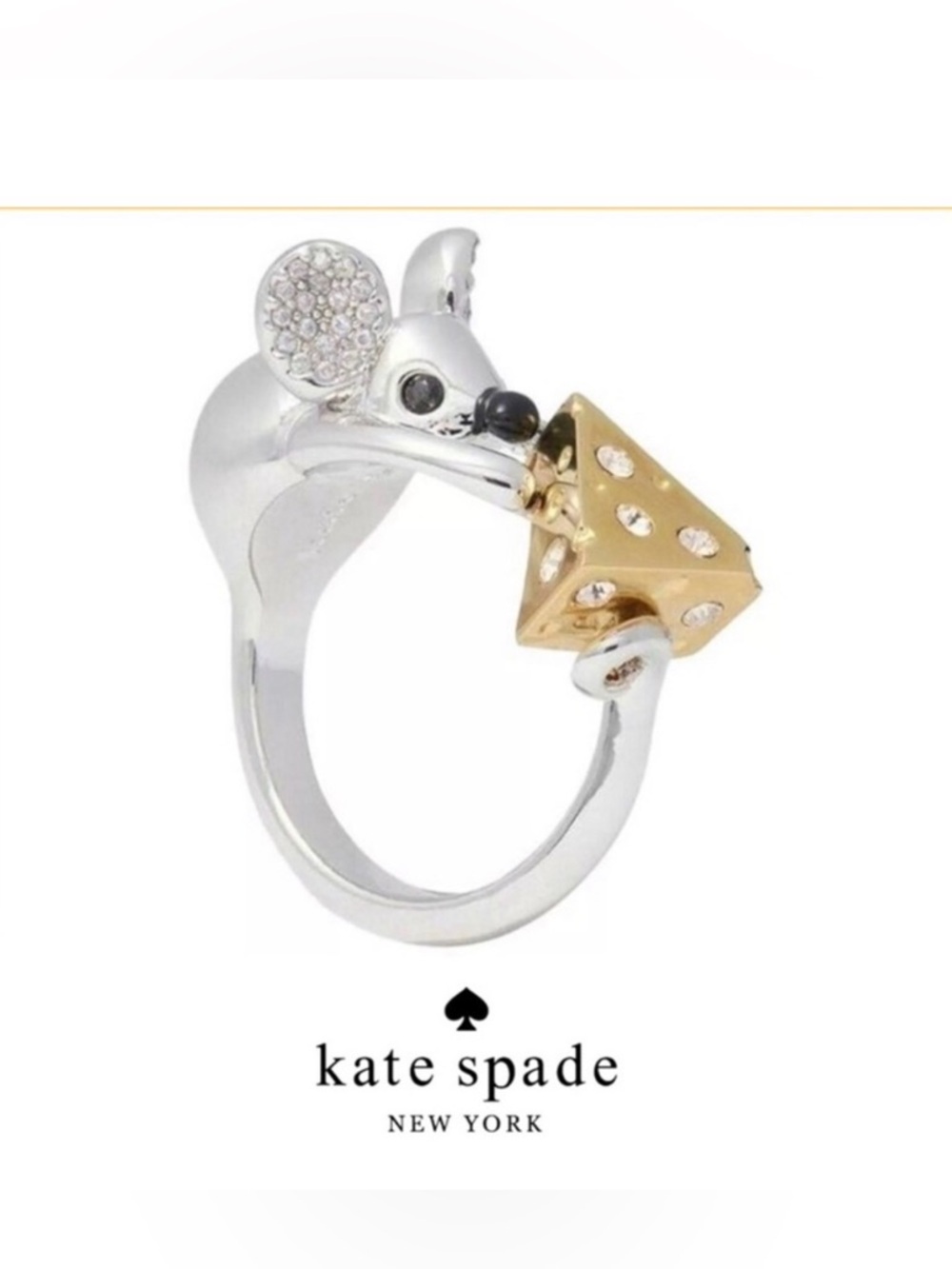 KATE SPADE YEAR OF THE‎ RAT RING size 7